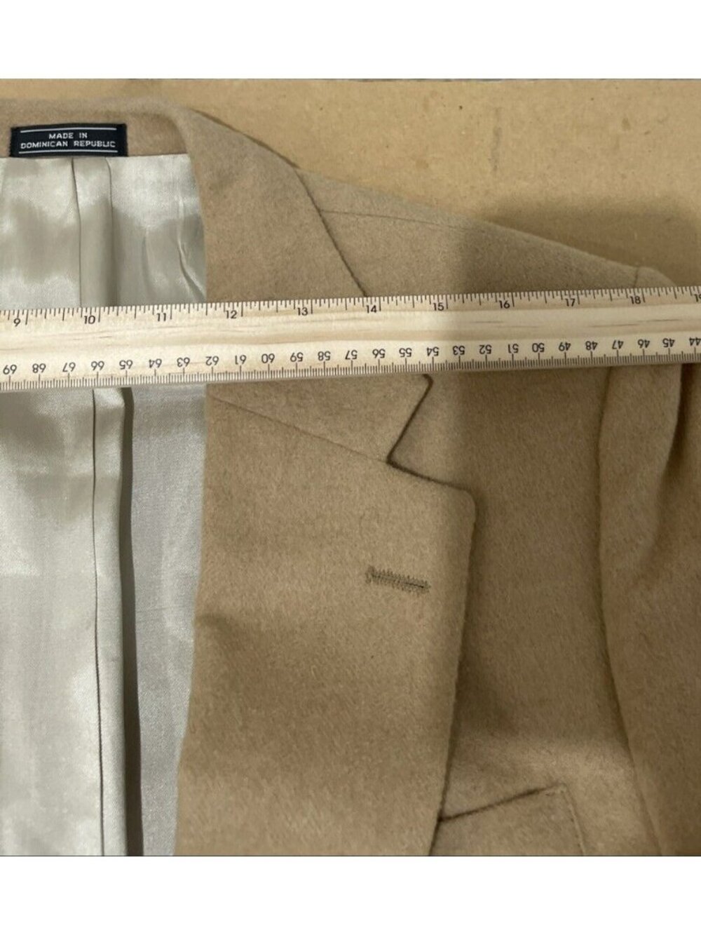 Club Room Mens 100% Camel Hair Blazer Macy's Vintage USA Made Vintage Size 42 - Picture 7 of 12